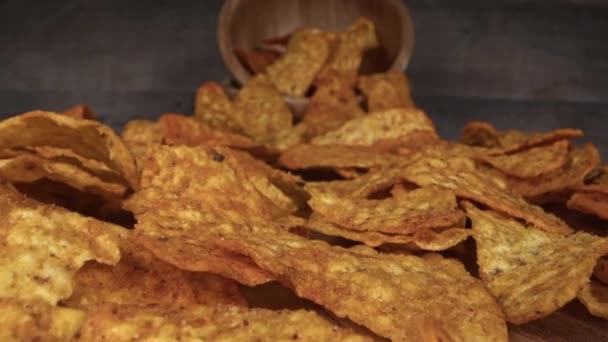 Câmera Movimento Yummy Batatas Fritas — Vídeo de Stock