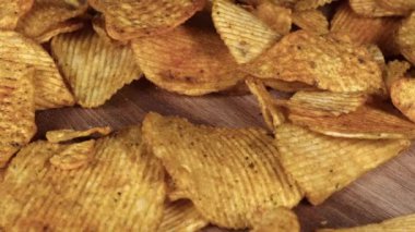 Patates cipsi Düşen Görüntü.