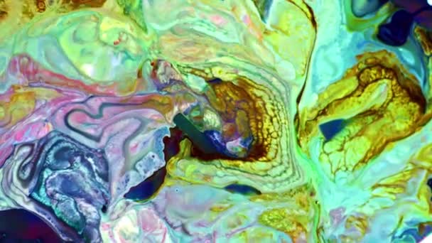 Αφηρημένη Άπειρο Χρώμα Loops Και Εκρήξεις Hypnotizing Λεπτομερή Επιφάνεια Πολύχρωμο — Αρχείο Βίντεο