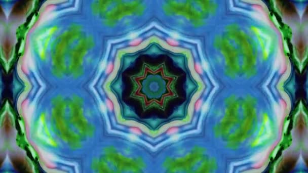 彩色Kaleidoscope图象的永恒光辉 — 图库视频影像