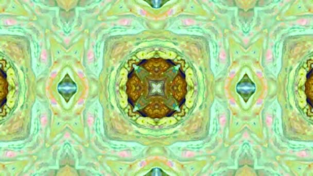 Timeless Splendor Multicolor Kaleidoscope Video — Stock video