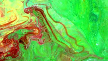 Soyut Organik Hipnotik Mürekkep Renkli Boya Yayılır