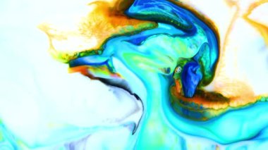 Soyut Renkli Galaktik Sacral Mürekkep Dalgaları Doku Arkaplanı.