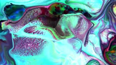 Soyut Renkli Galaktik Sacral Mürekkep Dalgaları Doku Arkaplanı.