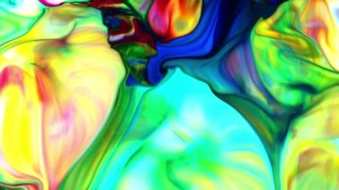 Soyut Renkli Galaktik Sacral Mürekkep Dalgaları Doku Arkaplanı.