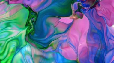 Renkli Sıvı Düz Soyut Akışkan Arkaplan DokusuName