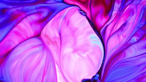 Textura Fundo Fluido Abstrato Liso Líquido Colorido — Vídeo de Stock