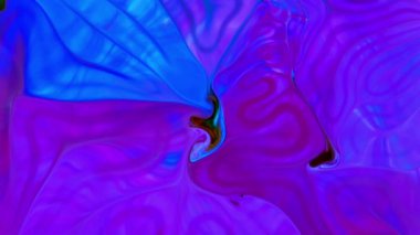 Soyut Su Boyası Difüzyon Sanatı