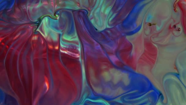 Абстрактное Искусство Диффузии Водной Краски — стоковое видео