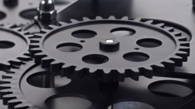 Sihirli Vintage Metal Vitesler Çalışma Mekanizmasında Dönüyor