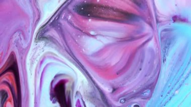 Soyut Renkli Sıvı Boya Arkaplanının Yakın Çekimi. 