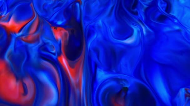 Movimientos Tinta Coloridos Abstractos Propagan Imágenes Textura Agua — Vídeo de stock