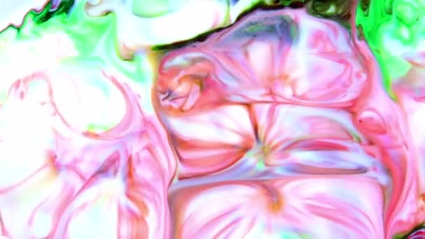 Movimentos Coloridos Abstratos Tinta Espalham Filmagem Textura Água — Vídeo de Stock
