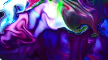 Sanat Mürekkebi Boyasının Soyut Güzelliği Renkli Fantezi Patlattı