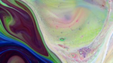 Yavaş Hareketli Makro Desen Sanatsal Kavramsal Renk Yüzey Taşıyıcı Yüzey Sıvı Boya Sıçratma Sanatı DokusuName