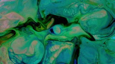 Yavaş Hareketli Makro Desen Sanatsal Kavramsal Renk Yüzey Taşıyıcı Yüzey Sıvı Boya Sıçratma Sanatı DokusuName