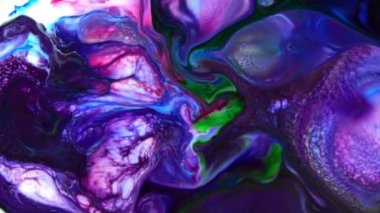 Yavaş Hareketli Makro Desen Sanatsal Kavramsal Renk Yüzey Taşıyıcı Yüzey Sıvı Boya Sıçratma Sanatı DokusuName