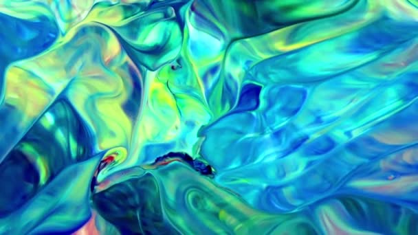 Slow Motion Macro Abstract Patroon Artistiek Concept Kleur Oppervlak Bewegend — Stockvideo