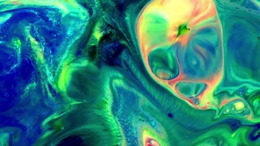 Yavaş Hareketli Makro Desen Sanatsal Kavramsal Renk Yüzey Taşıyıcı Yüzey Sıvı Boya Sıçratma Sanatı DokusuName