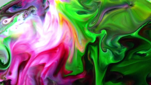 Abstrait Grunge Couleur Encre Peinture Propagation Explosion Fond — Video