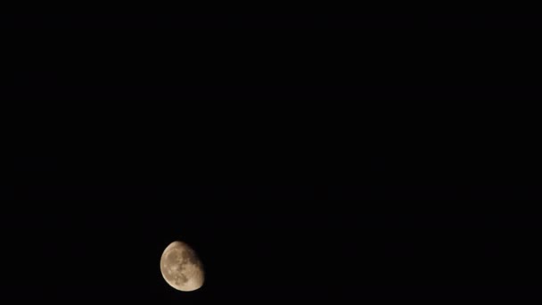 Half Moon Sky Filmagem Movimento — Vídeo de Stock