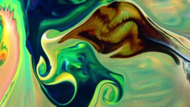 Soyut Renkli Mürekkep Sıvı Patlaması Pshychedelic Boya Patlaması Hareketi.