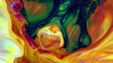 Soyut Renkli Mürekkep Sıvı Patlaması Pshychedelic Boya Patlaması Hareketi.