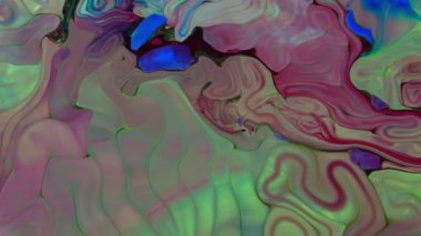 Soyut Renkli Galaktik Sacral Mürekkep Dalgaları Doku Arkaplanı.