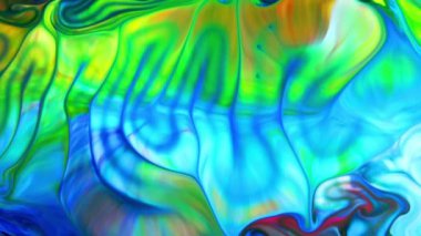 Soyut Renkli Galaktik Sacral Mürekkep Dalgaları Doku Arkaplanı.