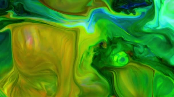 细面彩色涂料喷涂中的无限色环和爆裂催眠 — 图库视频影像