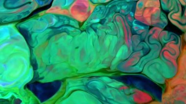 Sanatın Soyut Güzelliği Boya Patladı Renkli Fantezi Yayıldı.