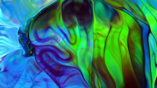 Abstrakte Bunte Galaktische Sacral Liquid Ink Waves Textur Hintergrund — Stockvideo