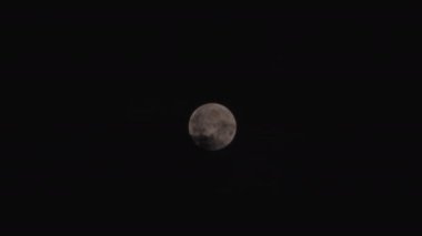 Full Moon and Dark Clouds  In The Night