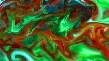 Akışkan Boyama Soyut Doku Yoğun Renkli Galaktik Canlı Renkler Doku Biçimi.