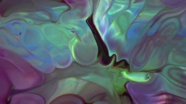 Soyut Renkli Sıvı Boya Akan Arkaplan Dokusunun Yakın Çekimi.