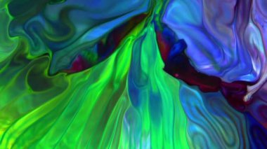 Abstract Dance and Spread of Colorful Ink Paints Background.