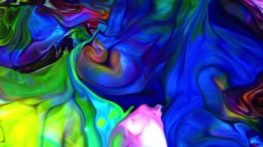 Abstract Dance and Spread of Colorful Ink Paints Background.