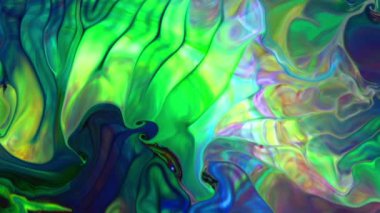 Abstract Dance and Spread of Colorful Ink Paints Background.