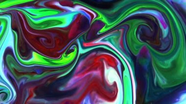 Abstract Dance and Spread of Colorful Ink Paints Background.
