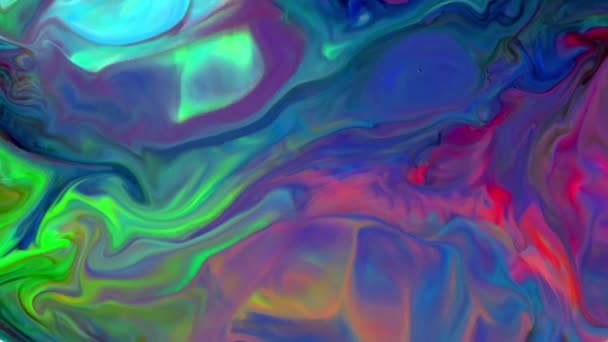 Цветной Жидкости Гладкой Абстрактной Жидкости Фон Текстуры — стоковое видео