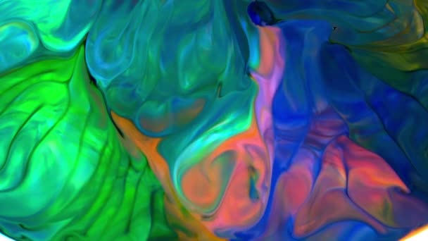 Colorful Liquid Smooth Abstract Fluid Background Texture — Wideo stockowe