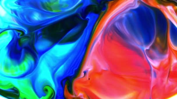 Liquide Coloré Lisse Abstrait Texture Fond Fluide — Video