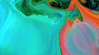 Çok Güzel Mürekkep Soyut Psikedelik Kozmos Sıvı Hareketli Galaktik Doku Görüntüsü.