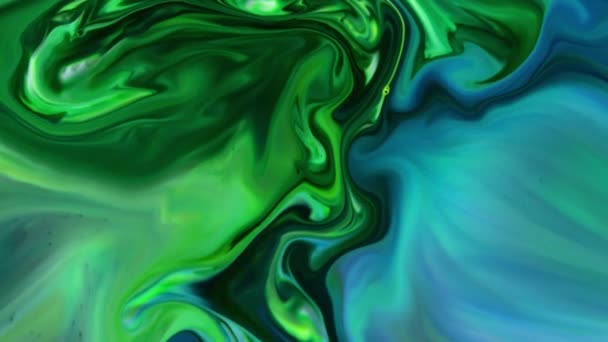 Sehr Schöne Tinte Abstrakte Psychedelische Kosmos Farbe Liquid Motion Galaktischer — Stockvideo