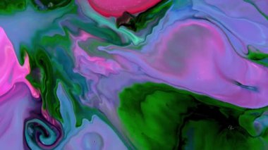 Çok Güzel Mürekkep Soyut Psikedelik Kozmos Sıvı Hareketli Galaktik Doku Görüntüsü.