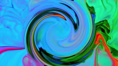 Çok Güzel Mürekkep Soyut Psikedelik Kozmos Sıvı Hareketli Galaktik Doku Görüntüsü.