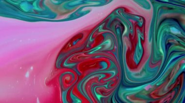 Soyut Renkli Ters Boya Patlaması Yayılma ve Doku.