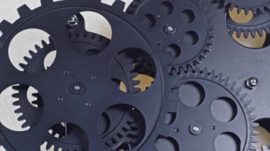 Moving Cogs Wheel Gears Footage.
