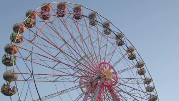 Belle Balançoire Roue Ferris Parc Attractions — Video