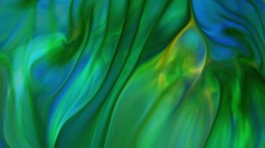 Soyut Sonsuz Renk Döngüleri ve Patlamalar Ayrıntılı Renkli Yüzey Boyaları Hipnotize Ediyor.